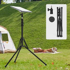 Starlink Mini Tripod Mount, Starlink Mini Adapter with 1/4'' Screw Mounting Tripod Stand, Adjustable Height 36-70in Starlink Mount, Pole Mounting Kit for Starlink Gen 4(V4) Standard Dish