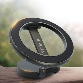 for Phone Holder [N52 Strong Magnets] 360° Rotation All Metal Magnetic Car Phone Holder, Super Sticker Phone Car Mount Compatible Fit for with All Phone