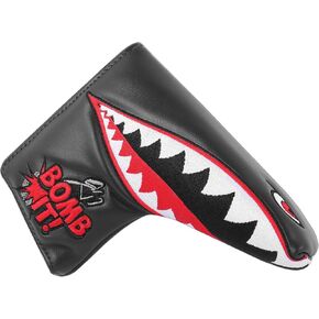 SHABIER New War Shark Flying Tiger Warshark Golf Putter Headcover Golf Blade Putter Cover