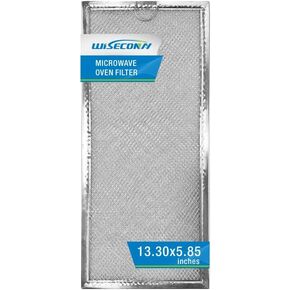 Aluminum Grease Mesh Filter Replacement of Microwave Kitchen Oven Compatible with Whirlpool 4393862,6802A, Dimension is 13.3 x 5.9 x 0.1 Inches MAF-03(Two Pack)
