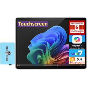 Microsoft MS Surface Pro AI Powered 2-in-1 Laptop 13.0" Touchscreen OLED 2880x1920 Display (Qualcomm Snapdragon X Elite X1E-80-100, 16GB LPDDR5X, 2TB M.2 PCIe SSD, Win 11 Pro) w/DKZ USB Port Expander