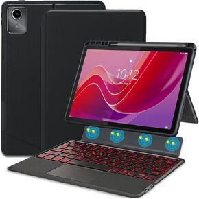 Backlit Touchpad Keyboard Case for Lenovo Tab M11 2024 11 Inch, Backlight Multi-Angle Kickstand,Portrait/Landscape Stand Detachable Magnetic Cover Case for Lenovo Tab M11 11" 2024(TB330FU/TB330XU)