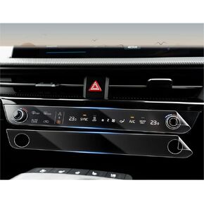 CDEFG (4Pcs) for Kia EV6 Screen Protector,12.3" Touchscreen +12.3" Digital Gauge Cluster + Air Conditioning, Screen Cover for EV6 2022 2023 2024 2025 Accessories, Dashboard 1Pcs+ Navigation 1Pcs+AC 2Pcs