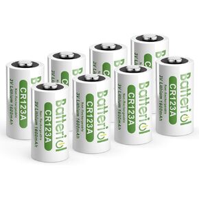 CR123A 3V Lithium Battery, 123 Batteries Lithium High Capacity for Toys, Flashlights, Alarm System, Night Vision Goggles, Non-Rechargeable (CR123A 6P)