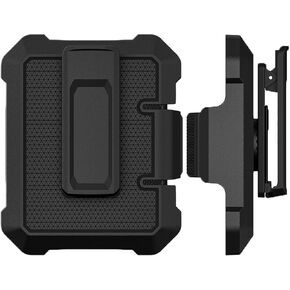 Belt Clip Holster for Samsung Galaxy Z Flip6/5/4, Motorola Razr 2024/2023 Swivel Belt Clip Case Moto Razr Plus Holster Belt Clip, Rugged Shockproof Galaxy Z Flip 6 Case with Kickstand. Black