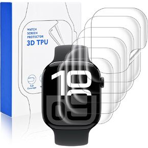 4 Pack Compatible for Apple Watch Series 10 42mm Screen Protector Privacy, Self-healing HD Flexible TPU Screen Protective Film for iWatch Series 10 42mm Protector, Anti Scratch & Sensitive
