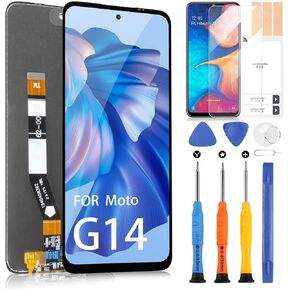 for Motorola Moto G14 Screen Replacement - LCD Display Touch Screen for Moto G14/G54 (2023) LCD Digitizer Assembly Kits PAYF0010IN XT2343-1 XT2343-2