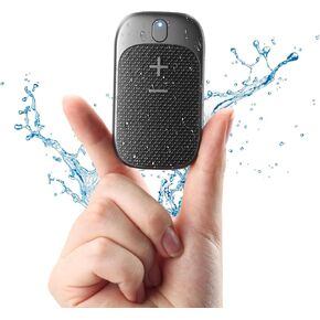 SUPERONE Wearable Bluetooth Speaker, Clip-On Wireless Portable Speakers with Mic for Calls, Up to 18 Hours Battery Life, IPX5 Waterproof Mini Speakers for Outdoor Travel Run