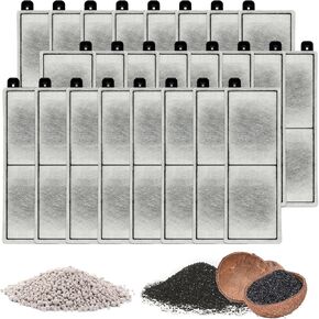 Filter Cartridge for Top Fin RF-L: 24-Pack Aquarium Filters Replacement Compatible with Top Fin RF-L Large Retreat Filter Cartridges