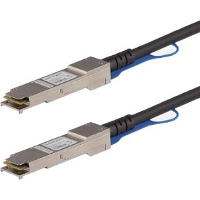 StarTech.com MSA Uncoded Compatible 0.5m 40G QSFP+ to QSFP+ Direct Attach Breakout Cable Twinax - 40 GbE QSFP+ Copper DAC 40 Gbps Low Power Passive Transceiver Module DAC (QSFP40GPC05M)