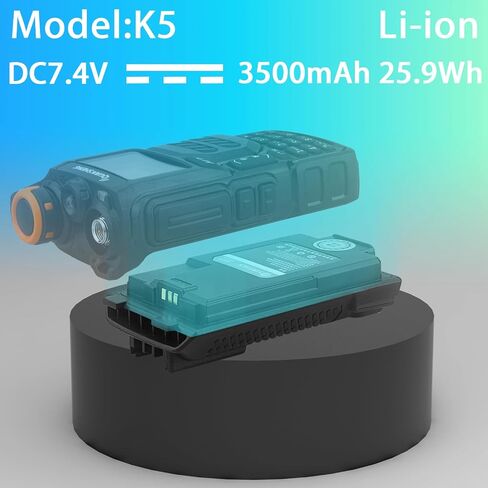 UV-K5(8) Battery，Li-ion 3500mAh High Capacity Type-c Charging Battery Replacement for Quansheng UV-K5 UV-K6 UV-K5(8) Two-Way Radio with Belt Clip (3500mAh*2+Belt Clip*2) in Saudi Arabia
