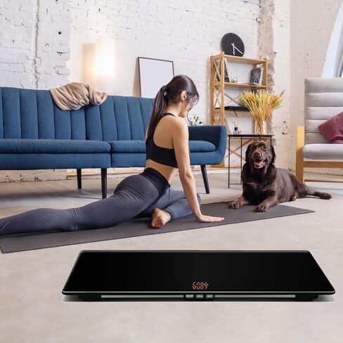Large Breed Dog Weight Scale, Max Capacity 220 lbs, Surface, Easy Read LCD, Tempered Glass Platform, Includes Comfort Cushion, Ideal for Families and Veterinary Offices, XL(31.5inches) in Saudi Arabia