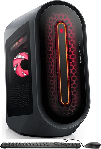 كمبيوتر Alienware Aurora R15 للألعاب (AMD Ryzen 7 7700X 8-Core، GeForce RTX 4070 Ti، ذاكرة الوصول العشوائي DDR5 سعة 64 جيجابايت، 2 تيرابايت PCIe SSD + 6 تيرابايت HDD (3.5)، WiFi 6E، BT 5.3، Win 11 Pro) مع لوحة مفاتيح وماوس وDockztorm مَركَز in Kuwait