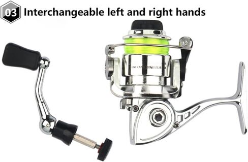 Micro Compact Spinning Reel, Mini Pocket Metal Fishing Spinning Wheel, 4.3:1 Gear Ratio Small Fishing Reel, 2+1BB Bearings Fishing Spinning Reel for Freshwater & All Season Fishing in Saudi Arabia