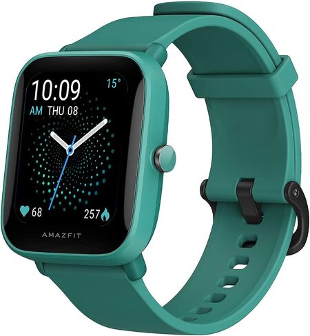 ساعة Amazfit Bip U Pro الذكية مع نظام تحديد المواقع العالمي المدمج، عمر بطارية 9 أيام، متتبع اللياقة البدنية، أكسجين الدم، معدل ضربات القلب، النوم، مراقب الضغط، شاشة كبيرة عالية الدقة 1.43 بوصة، مقاومة للماء (أخضر) (متجددة) in Saudi Arabia