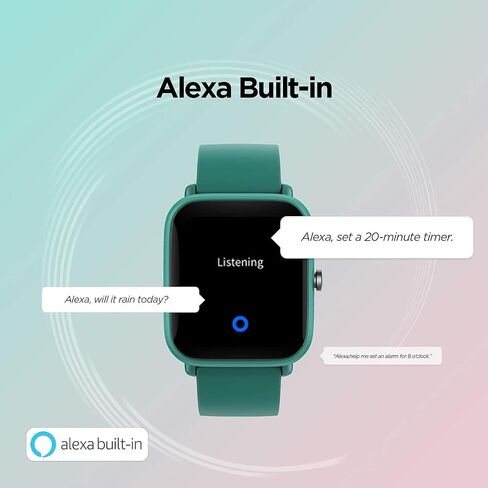 ساعة Amazfit Bip U Pro الذكية مع نظام تحديد المواقع العالمي المدمج، عمر بطارية 9 أيام، متتبع اللياقة البدنية، أكسجين الدم، معدل ضربات القلب، النوم، مراقب الضغط، شاشة كبيرة عالية الدقة 1.43 بوصة، مقاومة للماء (أخضر) (متجددة) in Saudi Arabia