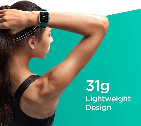 ساعة Amazfit Bip U Pro الذكية مع نظام تحديد المواقع العالمي المدمج، عمر بطارية 9 أيام، متتبع اللياقة البدنية، أكسجين الدم، معدل ضربات القلب، النوم، مراقب الضغط، شاشة كبيرة عالية الدقة 1.43 بوصة، مقاومة للماء (أخضر) (متجددة) in Saudi Arabia