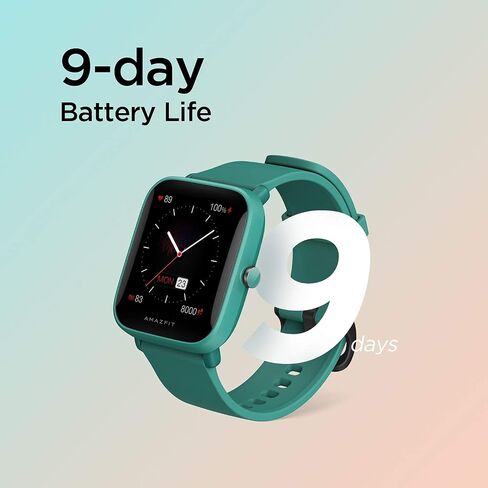 ساعة Amazfit Bip U Pro الذكية مع نظام تحديد المواقع العالمي المدمج، عمر بطارية 9 أيام، متتبع اللياقة البدنية، أكسجين الدم، معدل ضربات القلب، النوم، مراقب الضغط، شاشة كبيرة عالية الدقة 1.43 بوصة، مقاومة للماء (أخضر) (متجددة) in Saudi Arabia