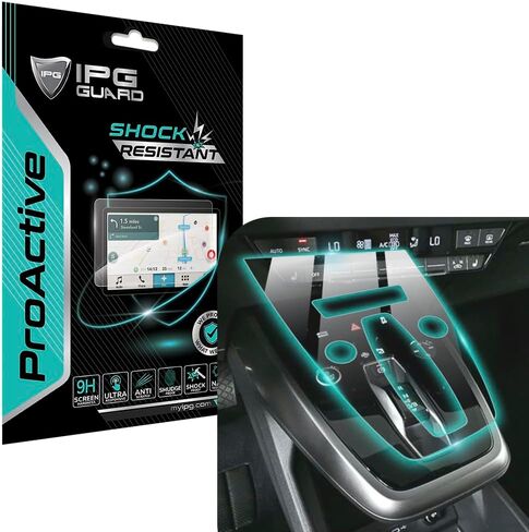 IPG ProActive Made for Audi 2022 Q4 E-TRON Center Console Display 9H Hardness Screen Protector Nano Ceramic Film Ultra Responsive High Clarity Anti Scratch for Q4E-TCentCons in Saudi Arabia