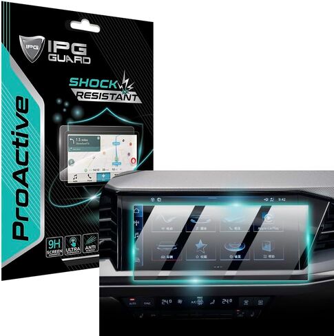 IPG ProActive Made for Audi 2022 Q4 E-TRON Center Console Display 9H Hardness Screen Protector Nano Ceramic Film Ultra Responsive High Clarity Anti Scratch for Q4E-TCentCons in Saudi Arabia