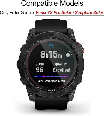 5 عبوات من واقي الشاشة لـ Garmin Fenix ​​7S Pro، ZPJPPLX غطاء واقي شاشة من الزجاج المقوى المقاوم للماء متوافق مع Fenix ​​7S Pro Sapphire Solar / Solar 42 مم [مناسب تمامًا] [شفاف كريستالي] in Kuwait