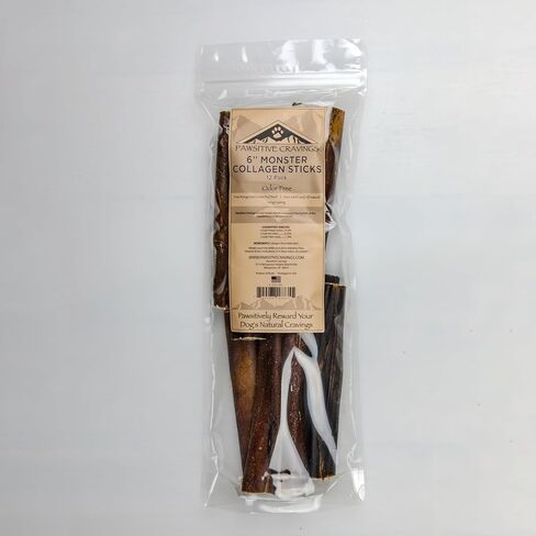 Collagen Sticks - 12 Inch Beef Collagen Sticks for Dogs - Collagen Chews for Dogs - Long Lasting Collagen Sticks for Small Dogs - Supports Healthy Joints, Skin & Coat - Pack of 10 in Saudi Arabia