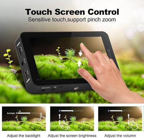 Desview R6 Camera Field Monitor, 5.5 inch Touch Screen 2800nits Ultra Brightness Full HD 1920x1080 IPS Panel with HDR 3D LUT Waveform Peaking 4K HDMI in/Out 8V DC Output on DSLR in Saudi Arabia