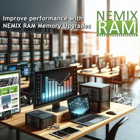 NEMIX RAM 32GB (4X8GB) DDR4 2666MHZ PC4-21300 1Rx8 1.2V 288-PIN غير ECC غير مخزنة UDIMM مجموعة ذاكرة الكمبيوتر المكتبي in Saudi Arabia