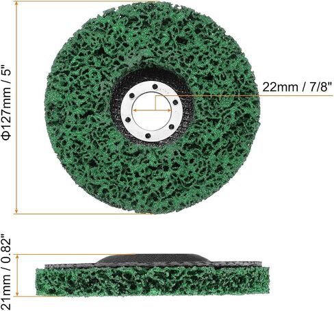 HARFINGTON 2pcs Strip Disc Stripping Wheels 7" x 7/8" Stripping Discs Wheel for Angle Grinder Clean and Remove Paint Coating Rust Welds Oxidation, Purple in Saudi Arabia