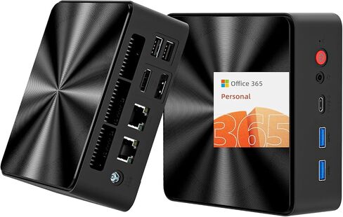 Mini PC, Intel 12th Alder Lake N100 (up to 3.4GHz), 16GB DDR4 RAM 512GB M.2 SSD Dual LAN, Mini Desktop Computers Windows 11, 4K Triple Display, Type-C, WiFi 6, BT 5.2, Micro PC for Home Office in Saudi Arabia