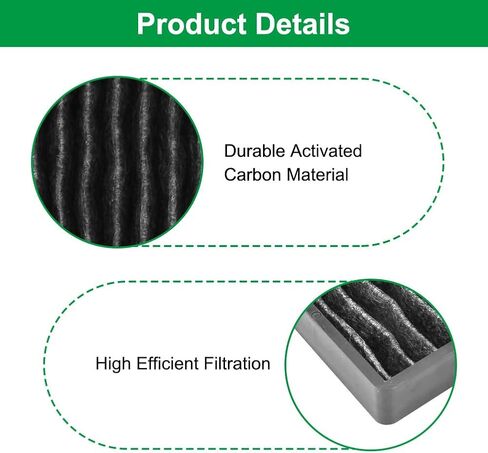 4 حزمة 5230W1A003A استبدال فلتر الفحم الميكروويف متوافق مع GE LG Kenmore، استبدال فلتر الهواء الميكروويف لLMHM2237BD LMV1650ST LMV2031ST LMV2031SB PVM9005SJ8SS in Kuwait