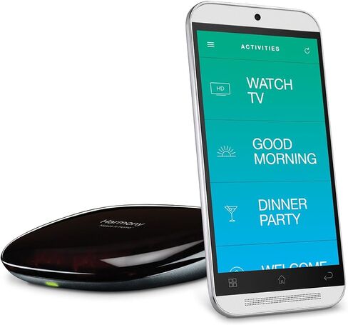 Logitech 915-000238 Harmony Home Hub للتحكم بالهواتف الذكية في 8 أجهزة ترفيه منزلية وأتمتة (متجددة) in Kuwait