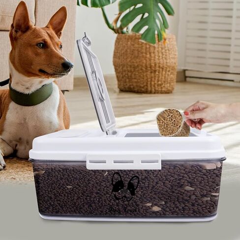 6~7lbs Cat Food Storage Container,7 Liters Airtight Cat Food Bin,Cat Food Holder With Measuring Cup-Pet Food Container for Dog Cat food Treats-Keep Fresh-BPA Free Plastic in Saudi Arabia