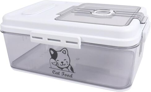 6~7lbs Cat Food Storage Container,7 Liters Airtight Cat Food Bin,Cat Food Holder With Measuring Cup-Pet Food Container for Dog Cat food Treats-Keep Fresh-BPA Free Plastic in Saudi Arabia