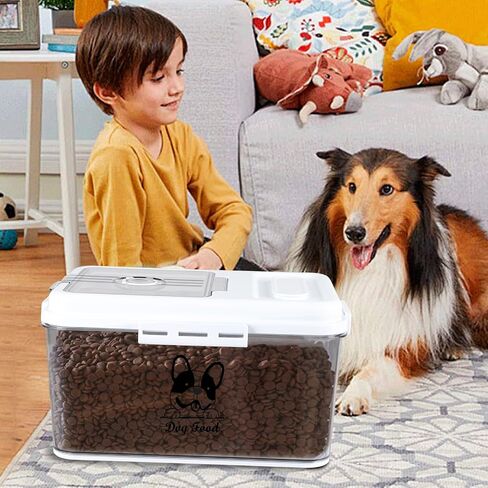 6~7lbs Cat Food Storage Container,7 Liters Airtight Cat Food Bin,Cat Food Holder With Measuring Cup-Pet Food Container for Dog Cat food Treats-Keep Fresh-BPA Free Plastic in Saudi Arabia