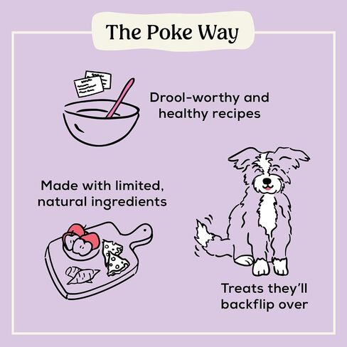 Poke's Birthday Cake Dog Treats – Crunchy Biscuits, Peanut Butter & Vanilla Recipe – Limited Ingredient Natural Dog Treats Made in The USA – Wheat-Free, 8oz in Saudi Arabia