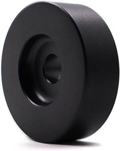 45 RPM Record Adapter, Solid Aluminum 7 Inch Vinyl Record Dome 45 Adapter for Record Player (Black) in Kuwait