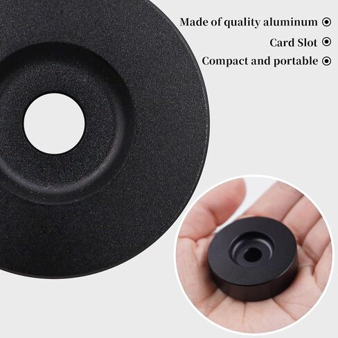 45 RPM Record Adapter, Solid Aluminum 7 Inch Vinyl Record Dome 45 Adapter for Record Player (Black) in Kuwait