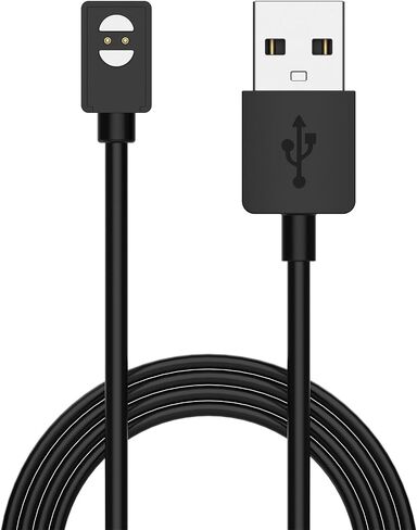 Chofit مخصص لشاحن Haylou PurFree لسماعات الرأس، كابل شحن بديل بطول 3.3 قدم USB مرن لكابل الشاحن (أسود) in Kuwait