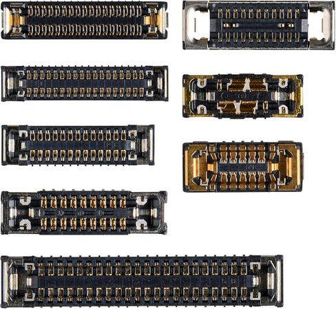8 Pcs for iPhone 12 Motherboard Socket Connection B Kit Includes Battery SIM Charging Port Replacement Wide Angle Telephoto Camera Connector LCD and Touch Ultra for iPhone12 in Saudi Arabia