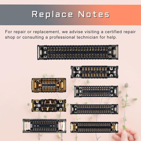8 Pcs for iPhone 12 Motherboard Socket Connection B Kit Includes Battery SIM Charging Port Replacement Wide Angle Telephoto Camera Connector LCD and Touch Ultra for iPhone12 in Saudi Arabia
