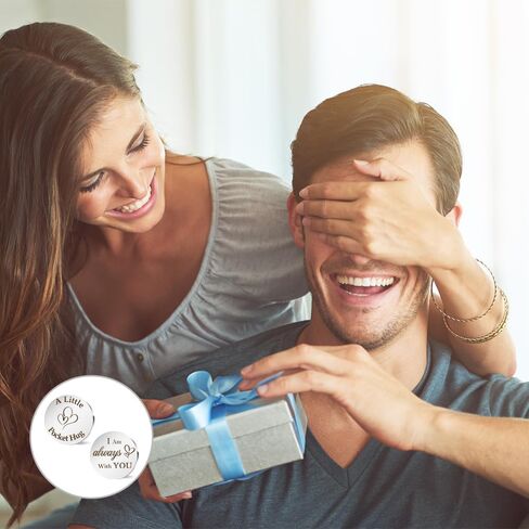 Pocket Hug Token, Spiritual Gifts for Women, Sentimental Gifts for Him, Long Distance Relationship Gifts, Leather Keychain, You Are Loved Gifts for Best Friend Friendship Couples Family Boyfriend in Saudi Arabia