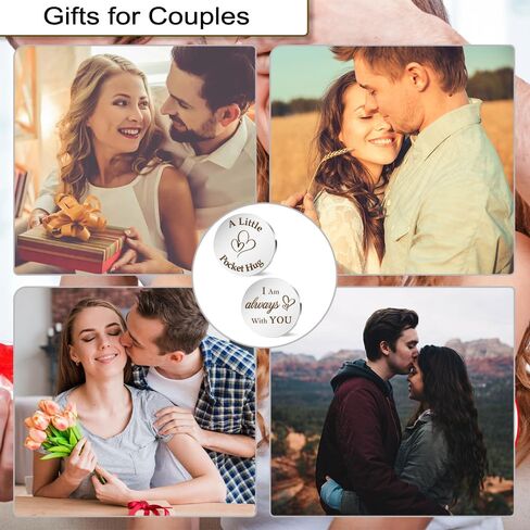 Pocket Hug Token, Spiritual Gifts for Women, Sentimental Gifts for Him, Long Distance Relationship Gifts, Leather Keychain, You Are Loved Gifts for Best Friend Friendship Couples Family Boyfriend in Saudi Arabia