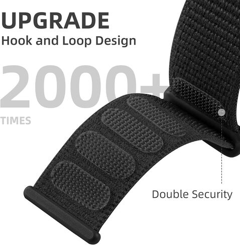 Maledan One Click No Gap Band for Samsung Galaxy Watch 7 6 5 4 FE Band 40mm 44mm, Galaxy Watch 4 6 Classic Band, Galaxy Watch 5 Pro Band 45mm, 20mm Soft Wave Pattern Nylon Adjustable Strap Women Men in Saudi Arabia