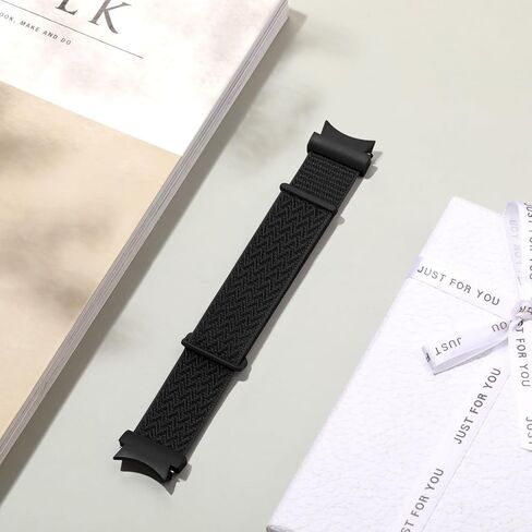Maledan One Click No Gap Band for Samsung Galaxy Watch 7 6 5 4 FE Band 40mm 44mm, Galaxy Watch 4 6 Classic Band, Galaxy Watch 5 Pro Band 45mm, 20mm Soft Wave Pattern Nylon Adjustable Strap Women Men in Saudi Arabia