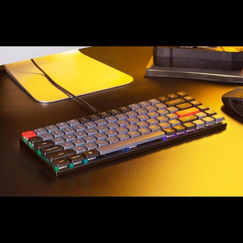 Keychron K5 Pro QMK/VIA Custom Wireless Mechanical Keyboard, Hot-Swappable Full Size Layout 108 Keys Programmable, Ultra-Slim RGB Low Profile Red Switch, Bluetooth/USB-C for Mac Windows Linux in Saudi Arabia