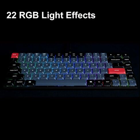Keychron K5 Pro QMK/VIA Custom Wireless Mechanical Keyboard, Hot-Swappable Full Size Layout 108 Keys Programmable, Ultra-Slim RGB Low Profile Red Switch, Bluetooth/USB-C for Mac Windows Linux in Saudi Arabia