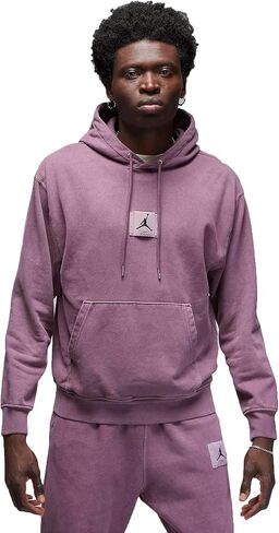 Nike Mens Jordan Flight Fleece Men's Washed Pullover Hoodie (US, Alpha, Medium, Regular, Regular, Sky J/Light Olive) in Saudi Arabia