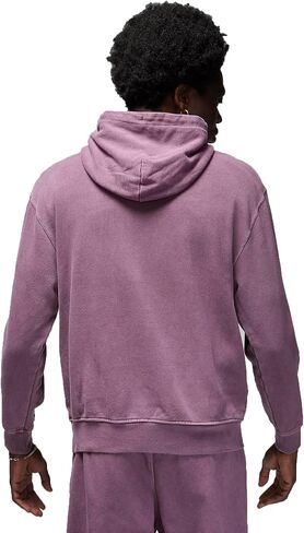 Nike Mens Jordan Flight Fleece Men's Washed Pullover Hoodie (US, Alpha, Medium, Regular, Regular, Sky J/Light Olive) in Saudi Arabia