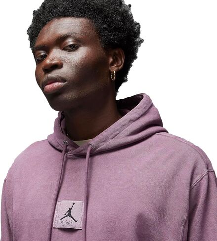 Nike Mens Jordan Flight Fleece Men's Washed Pullover Hoodie (US, Alpha, Medium, Regular, Regular, Sky J/Light Olive) in Saudi Arabia